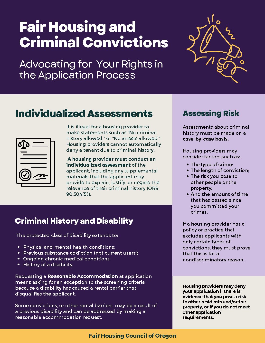 Fair Housing and Criminal Convictions